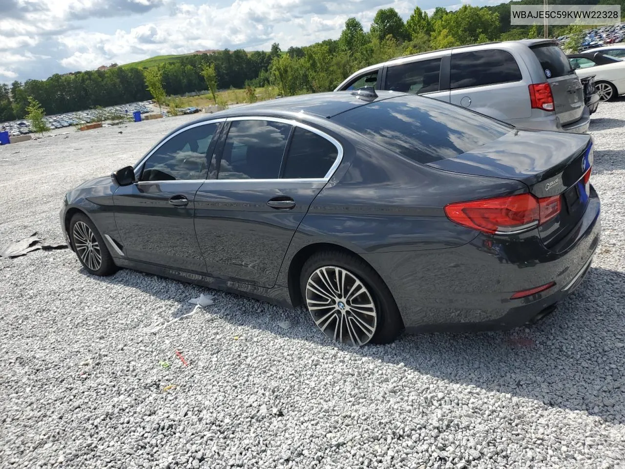 2019 BMW 540 I VIN: WBAJE5C59KWW22328 Lot: 64448964