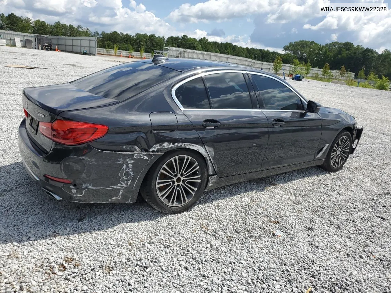 2019 BMW 540 I VIN: WBAJE5C59KWW22328 Lot: 64448964