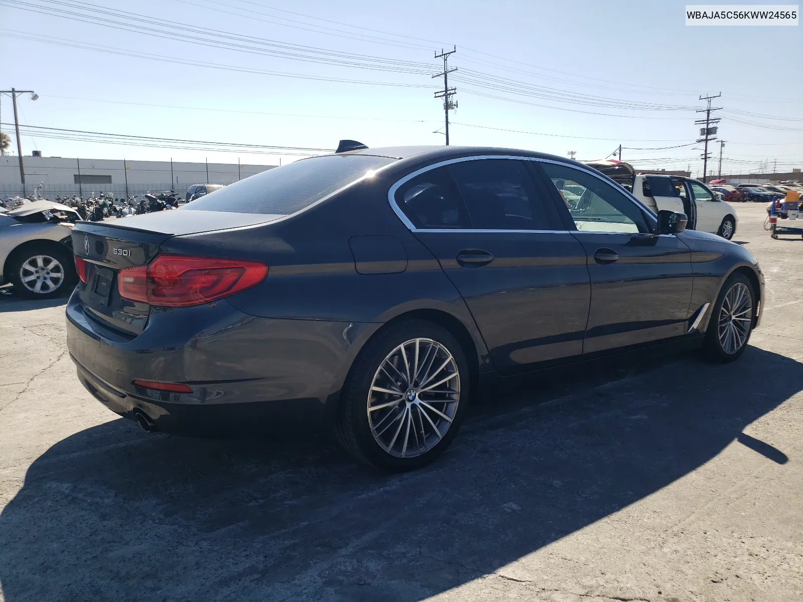 2019 BMW 530 I VIN: WBAJA5C56KWW24565 Lot: 65257264