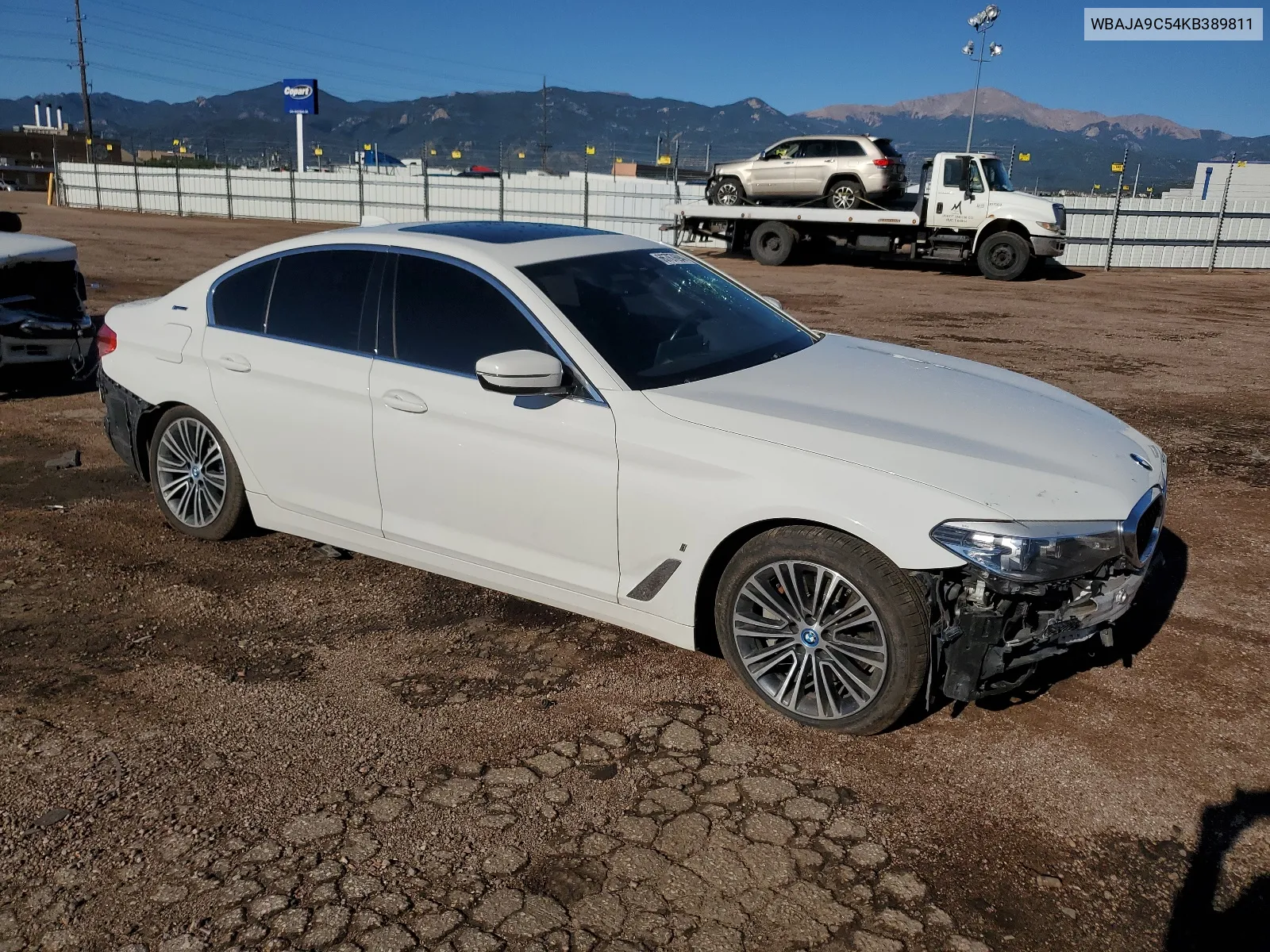 2019 BMW 530E VIN: WBAJA9C54KB389811 Lot: 66767694