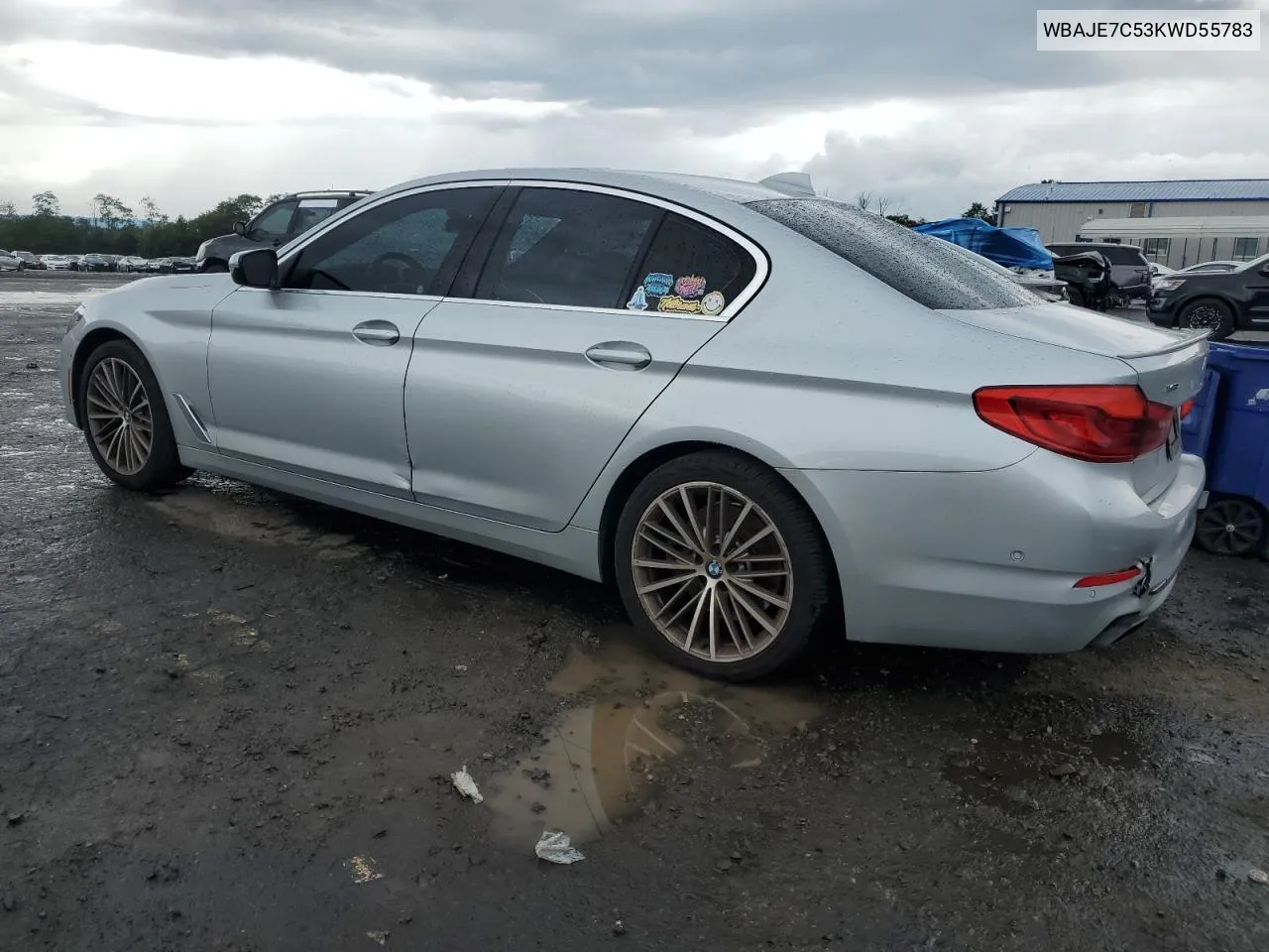 2019 BMW 540 Xi VIN: WBAJE7C53KWD55783 Lot: 67441234