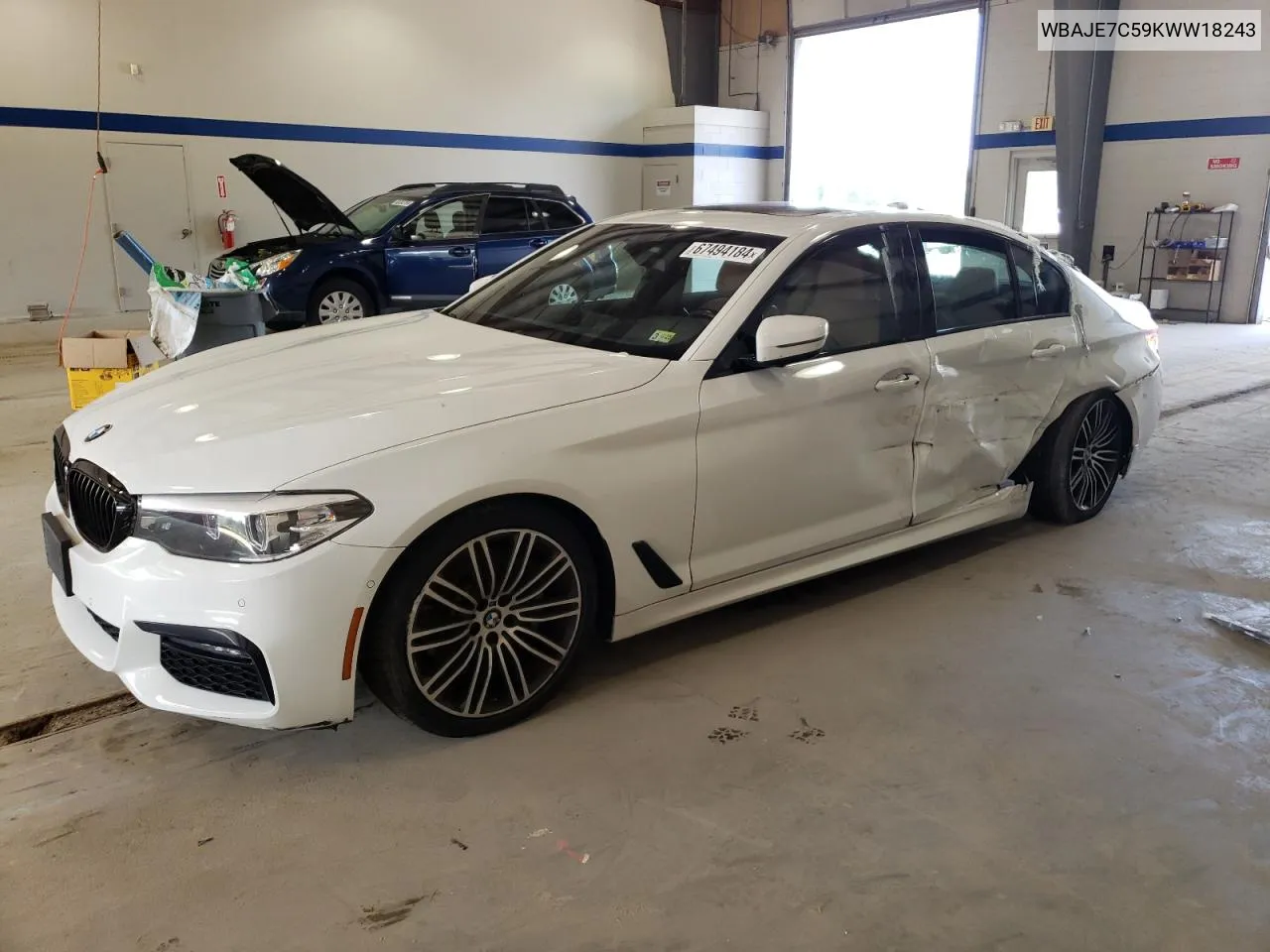 WBAJE7C59KWW18243 2019 BMW 540 Xi