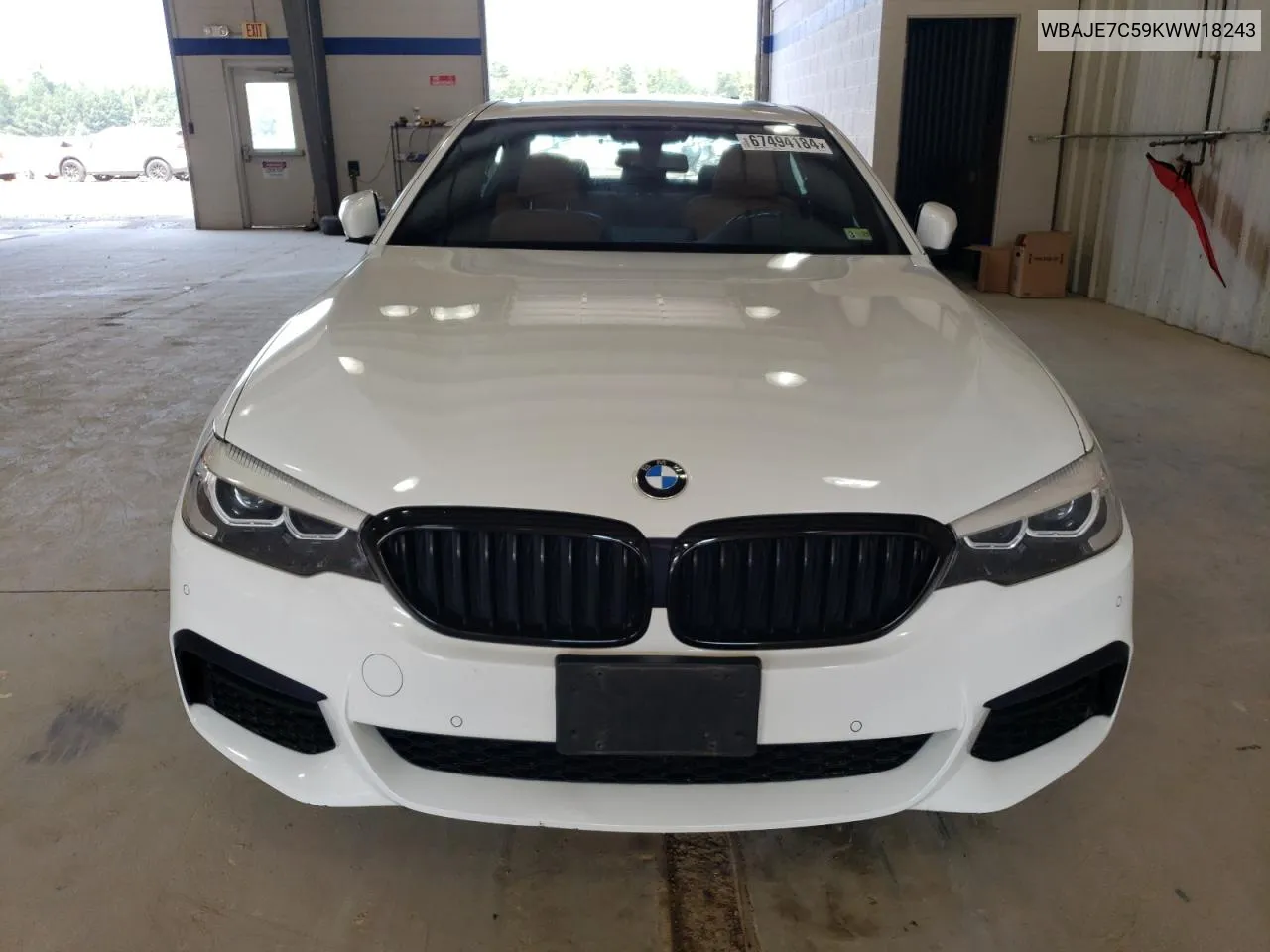 2019 BMW 540 Xi VIN: WBAJE7C59KWW18243 Lot: 67494184