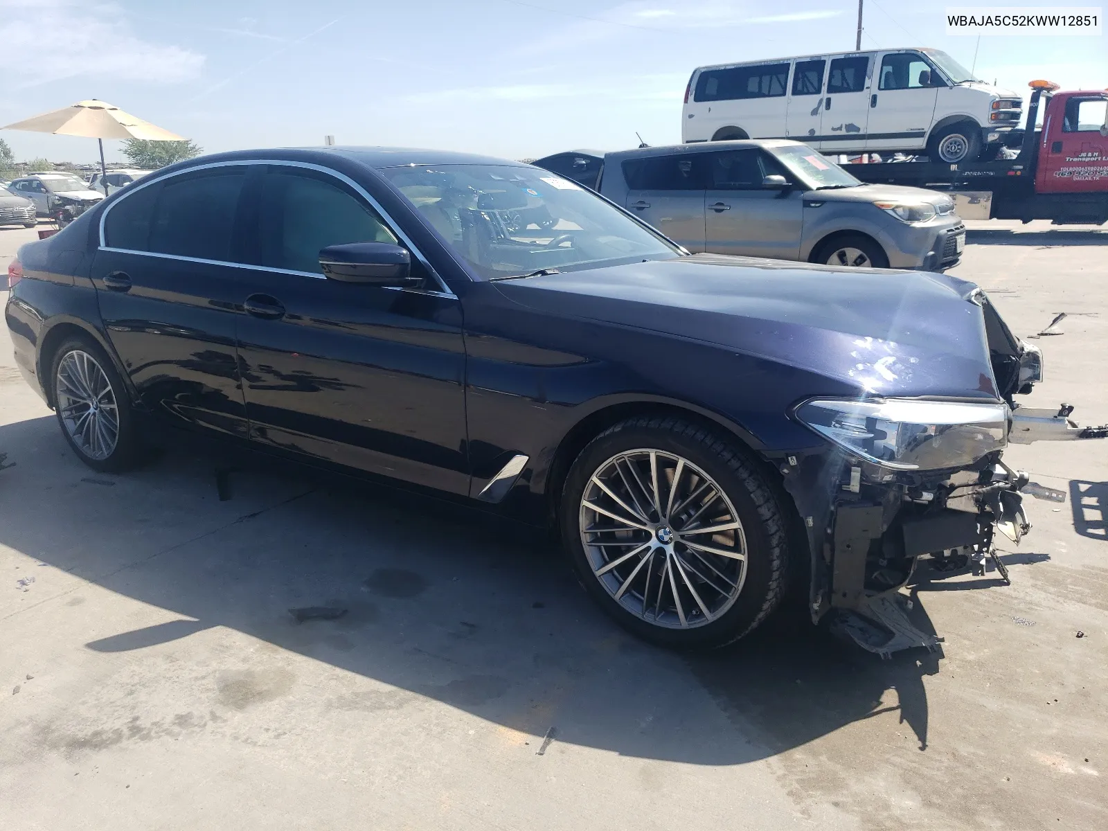 2019 BMW 530 I VIN: WBAJA5C52KWW12851 Lot: 67576024