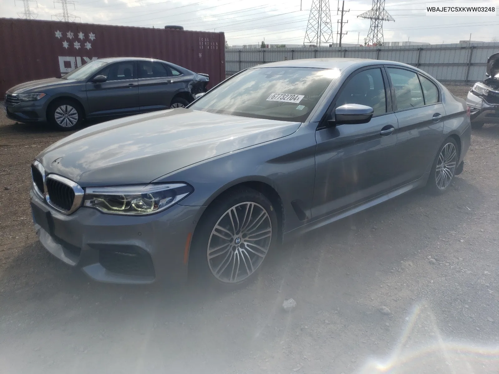 2019 BMW 540 Xi VIN: WBAJE7C5XKWW03248 Lot: 67732704