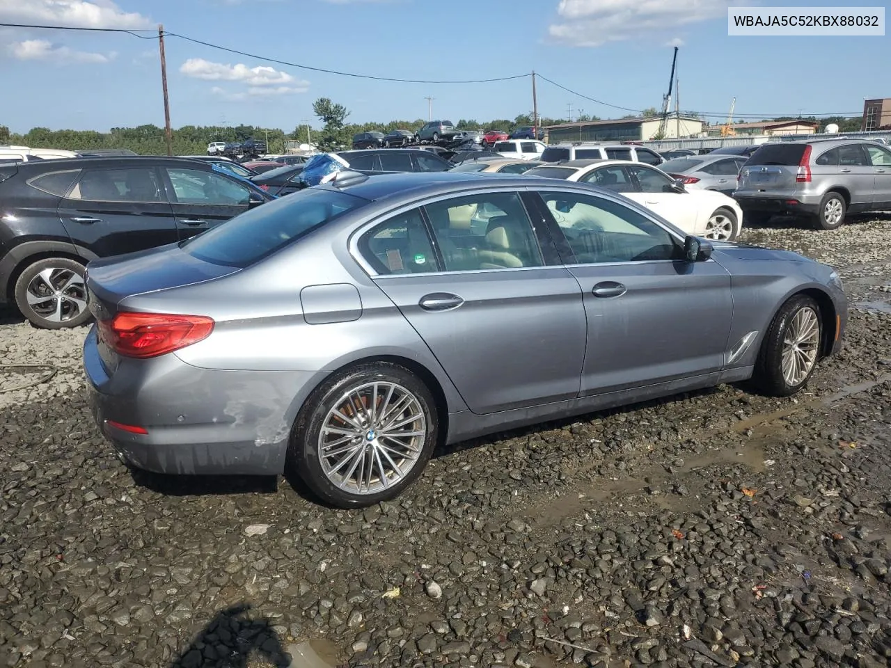 2019 BMW 530 I VIN: WBAJA5C52KBX88032 Lot: 68608704