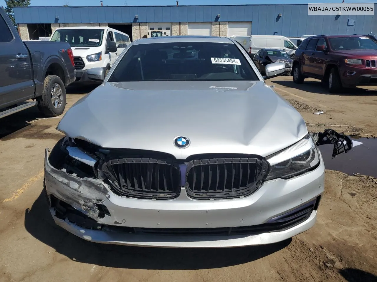 2019 BMW 530 Xi VIN: WBAJA7C51KWW00055 Lot: 69535454