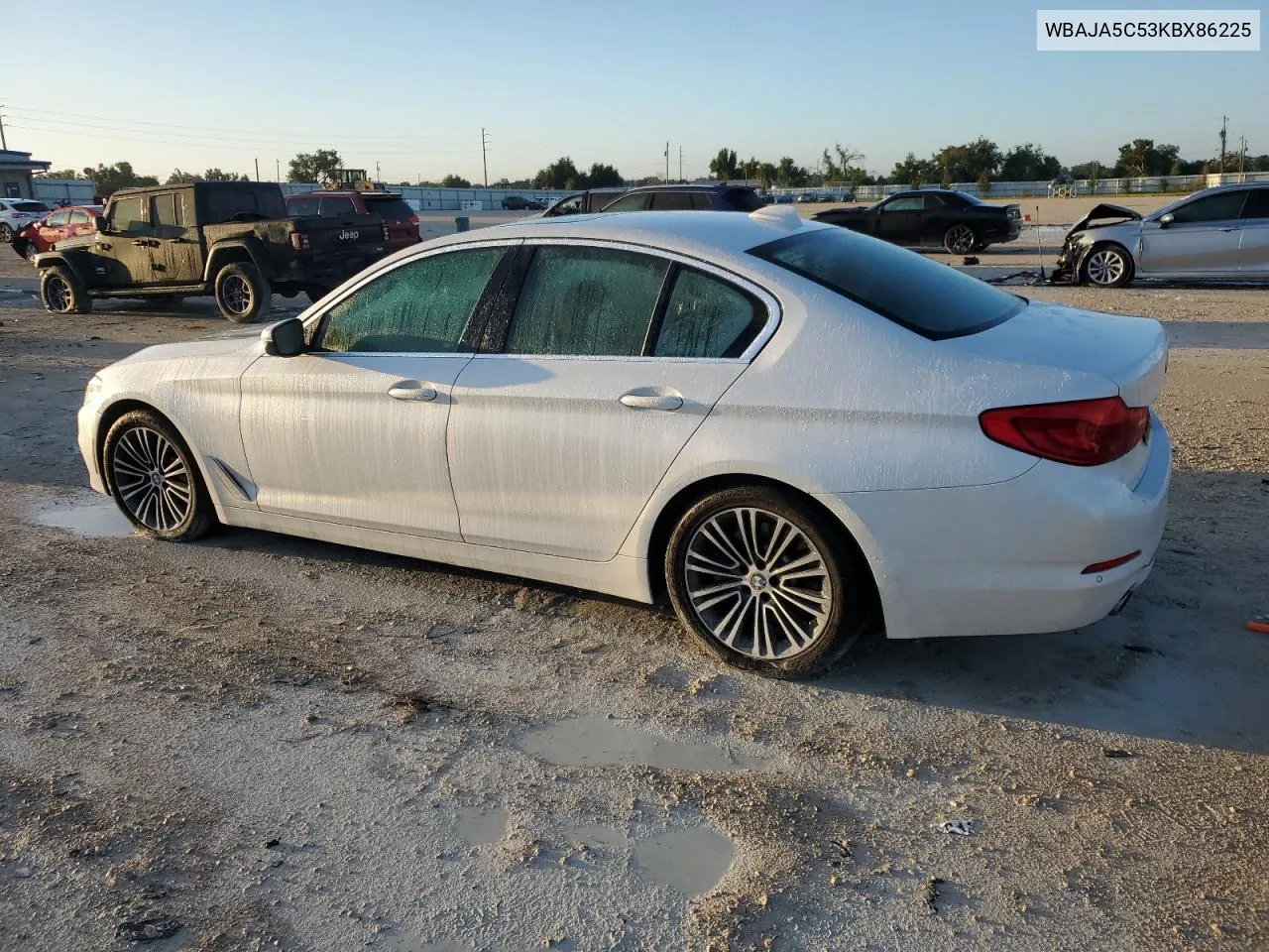 2019 BMW 530 I VIN: WBAJA5C53KBX86225 Lot: 69644024