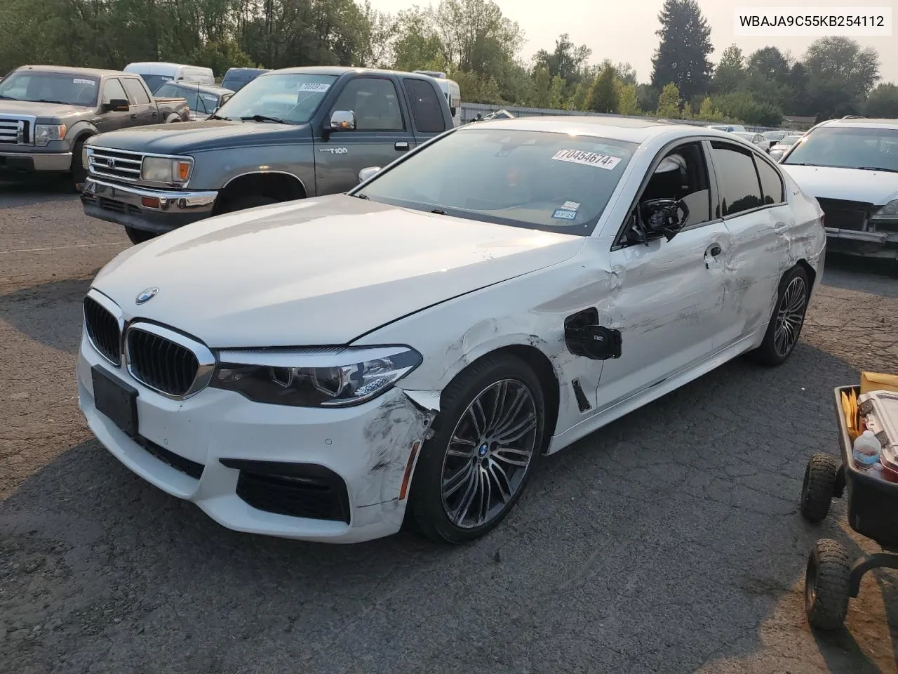 2019 BMW 530E VIN: WBAJA9C55KB254112 Lot: 70454674