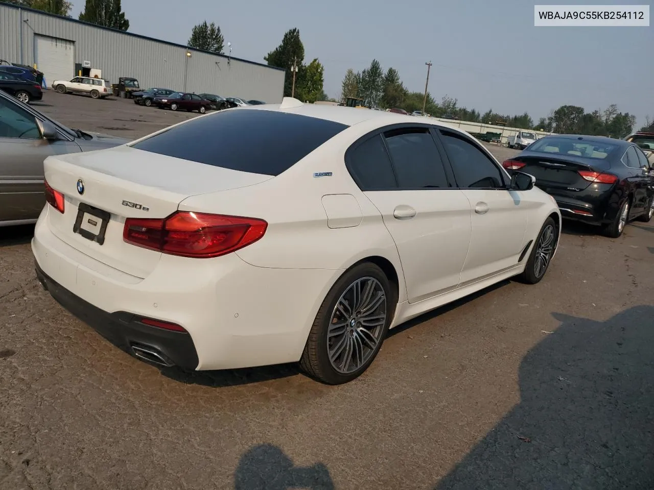 2019 BMW 530E VIN: WBAJA9C55KB254112 Lot: 70454674