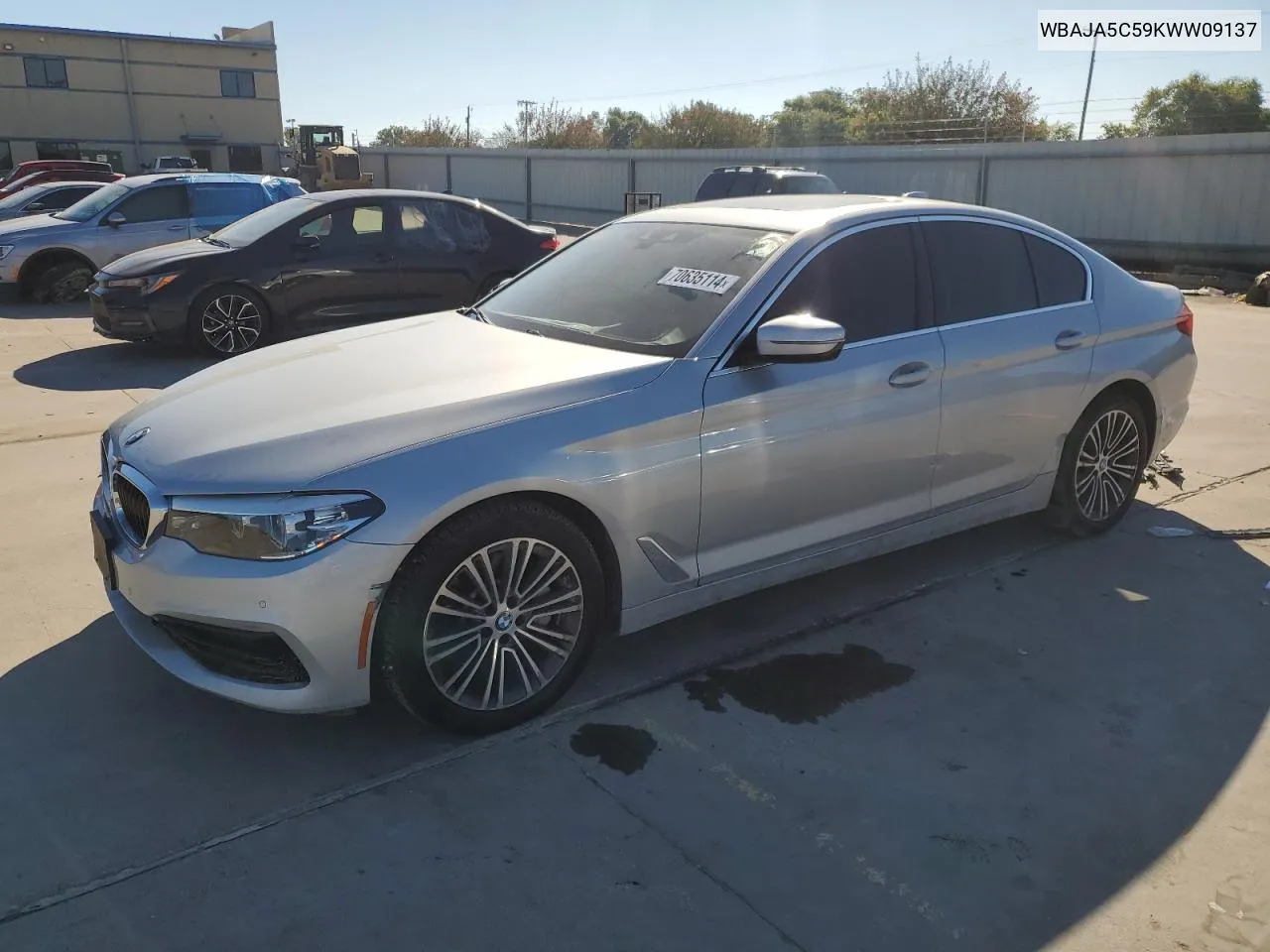 2019 BMW 530 I VIN: WBAJA5C59KWW09137 Lot: 70635114