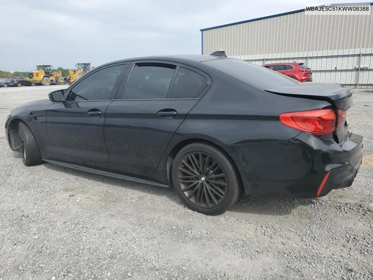 2019 BMW 540 I VIN: WBAJE5C51KWW08388 Lot: 71279074