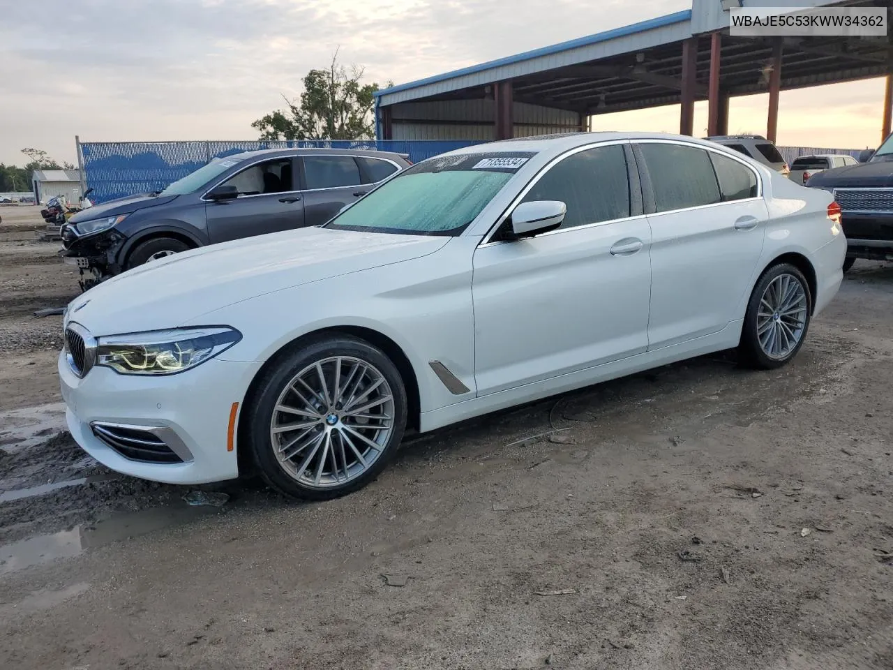 2019 BMW 540 I VIN: WBAJE5C53KWW34362 Lot: 71355534