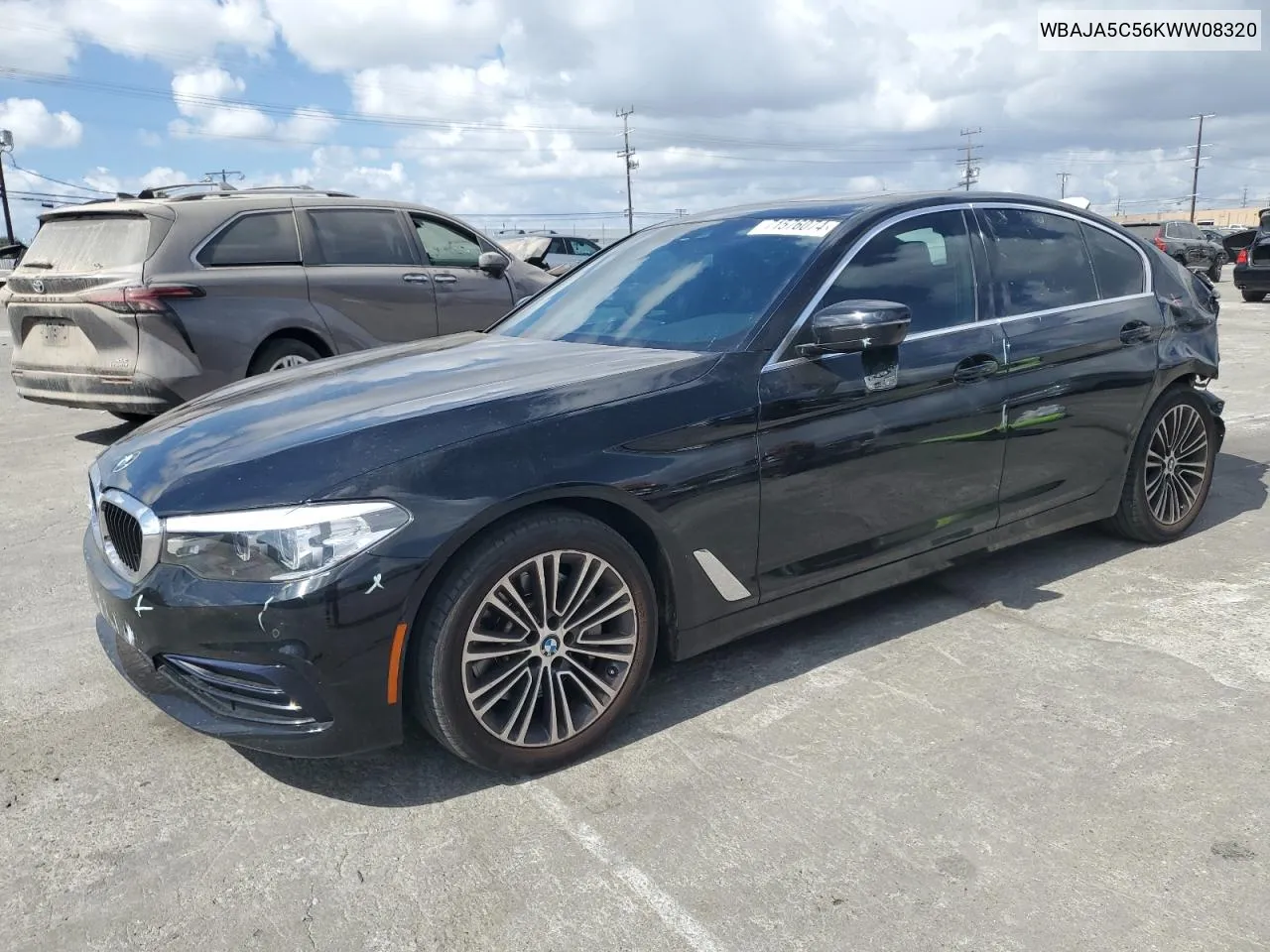 2019 BMW 530 I VIN: WBAJA5C56KWW08320 Lot: 71576074