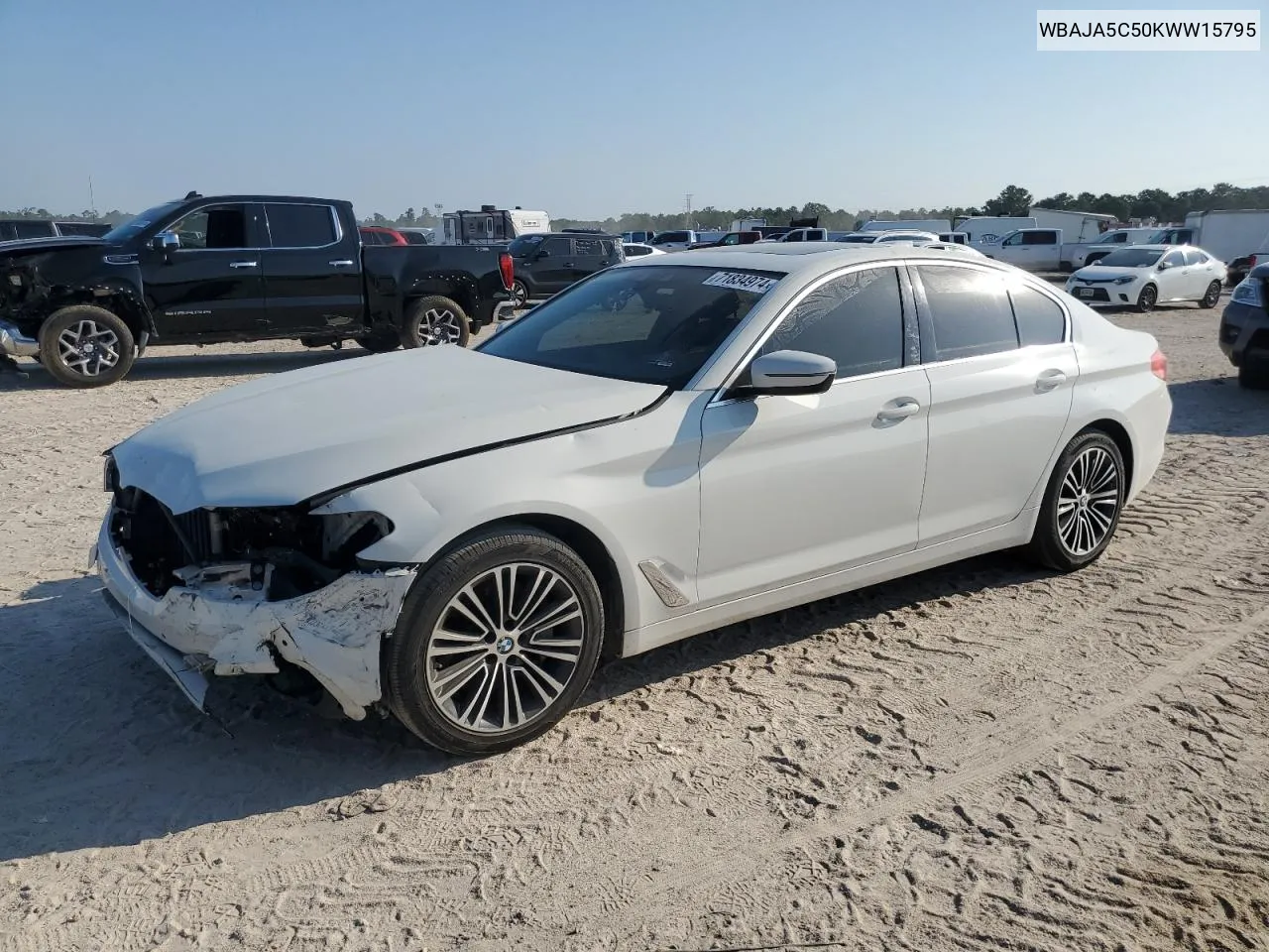 2019 BMW 530 I VIN: WBAJA5C50KWW15795 Lot: 71834974