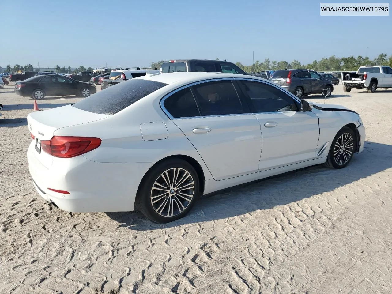 2019 BMW 530 I VIN: WBAJA5C50KWW15795 Lot: 71834974