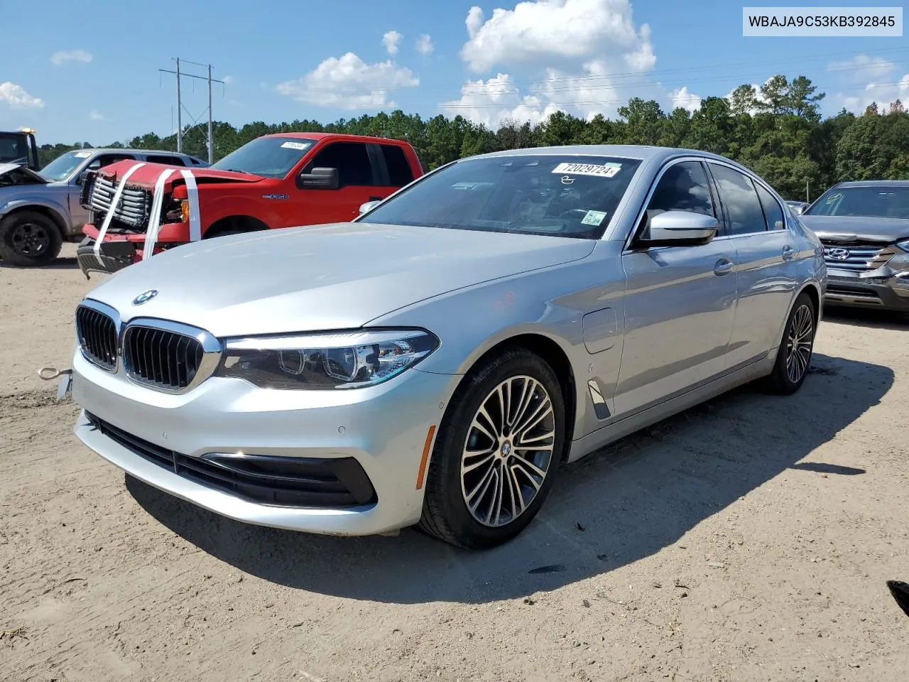 2019 BMW 530E VIN: WBAJA9C53KB392845 Lot: 72029724