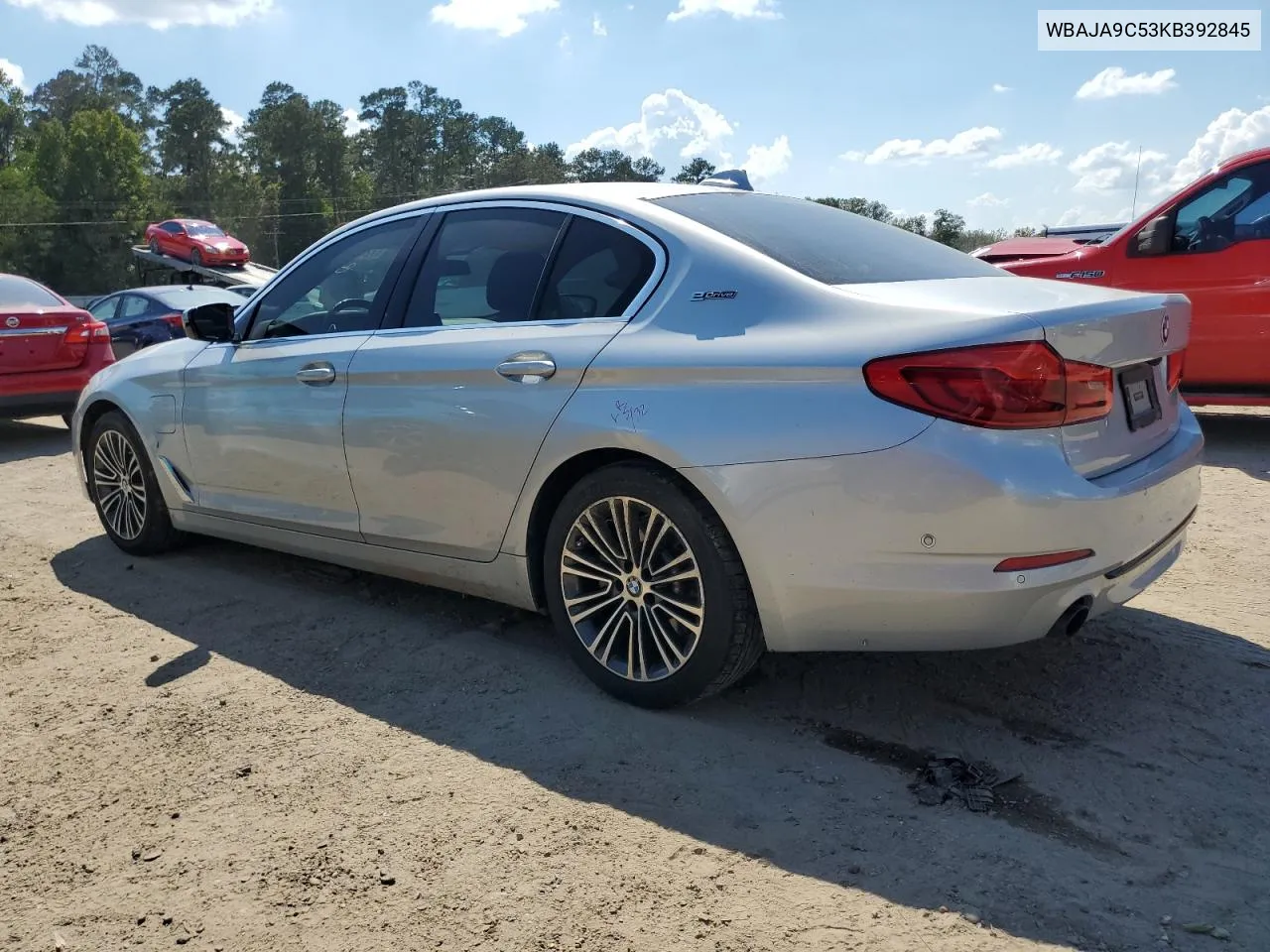 2019 BMW 530E VIN: WBAJA9C53KB392845 Lot: 72029724