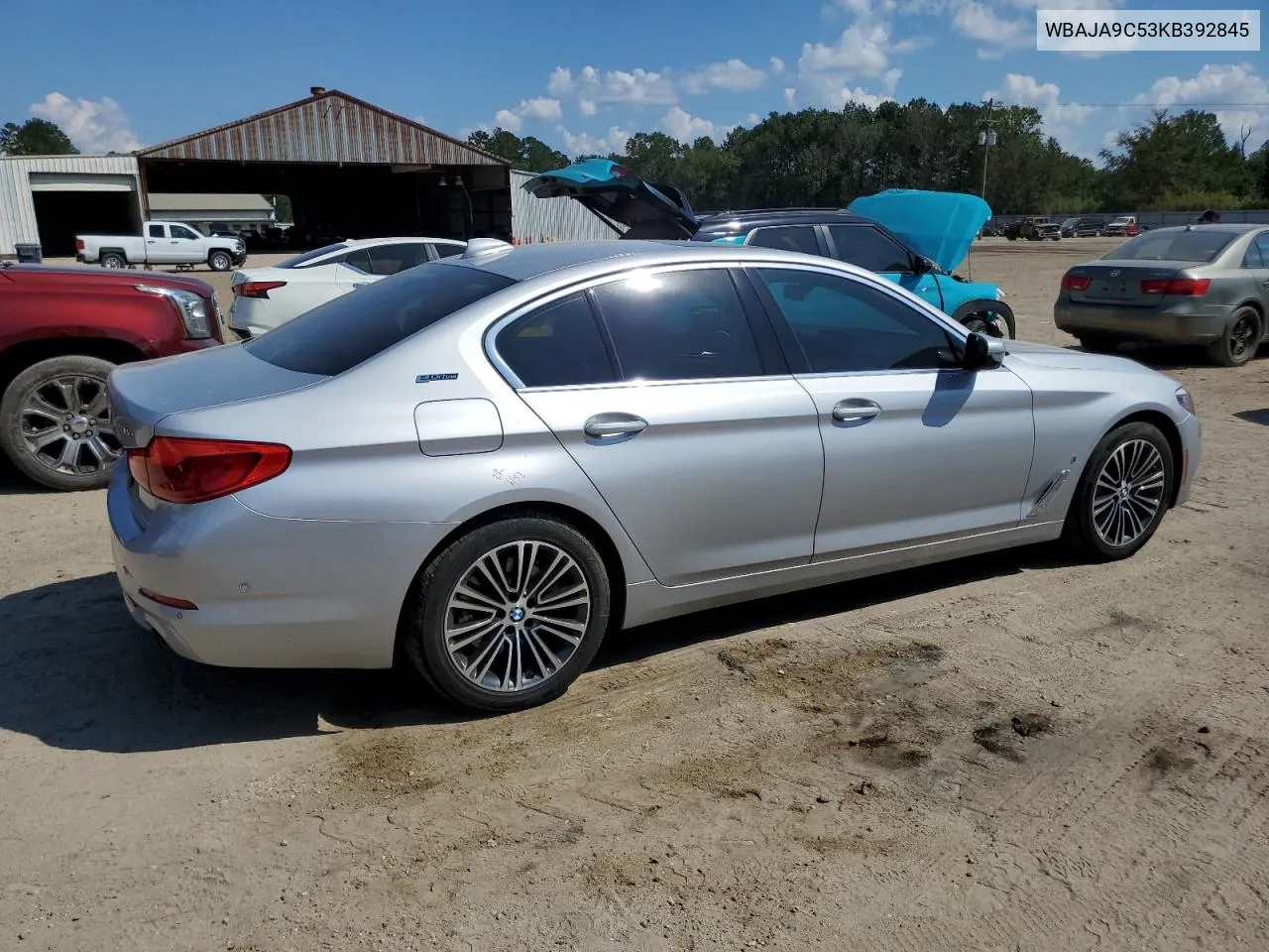 2019 BMW 530E VIN: WBAJA9C53KB392845 Lot: 72029724