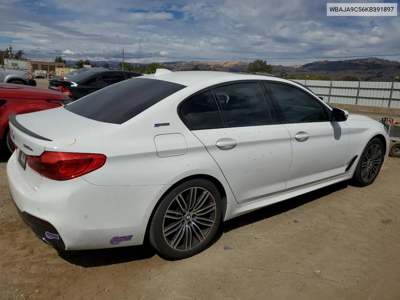 2019 BMW 530E VIN: WBAJA9C56KB391897 Lot: 72047734