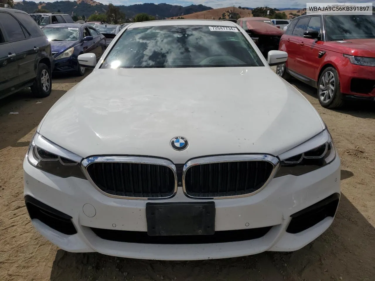 2019 BMW 530E VIN: WBAJA9C56KB391897 Lot: 72047734