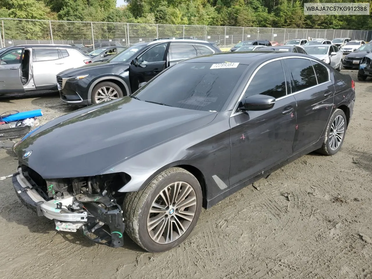 2019 BMW 530 Xi VIN: WBAJA7C57KG912388 Lot: 72289384