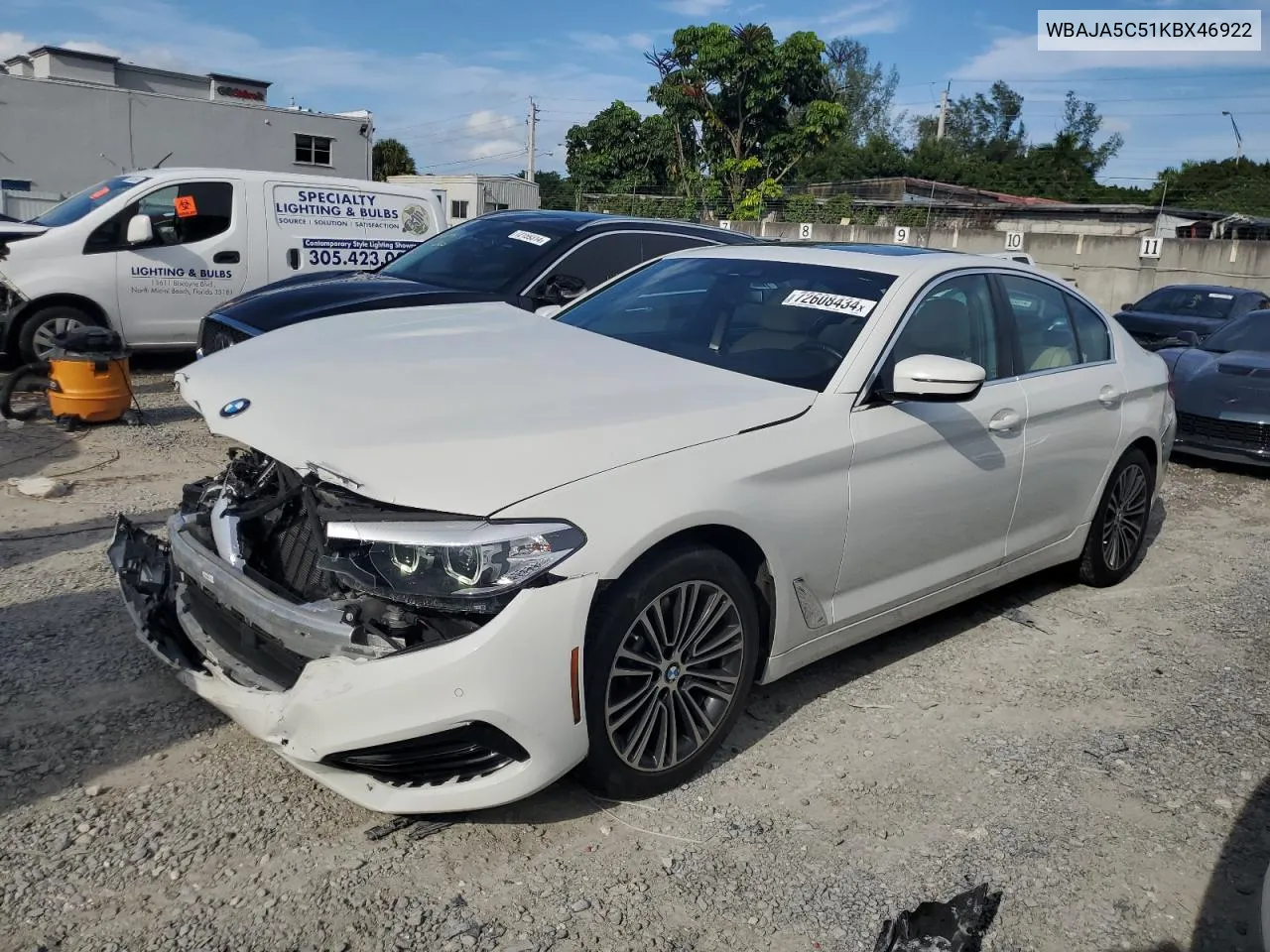 WBAJA5C51KBX46922 2019 BMW 530 I