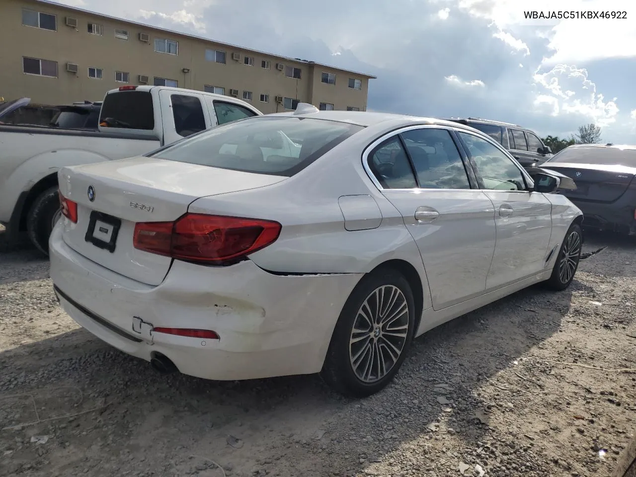 2019 BMW 530 I VIN: WBAJA5C51KBX46922 Lot: 72608434