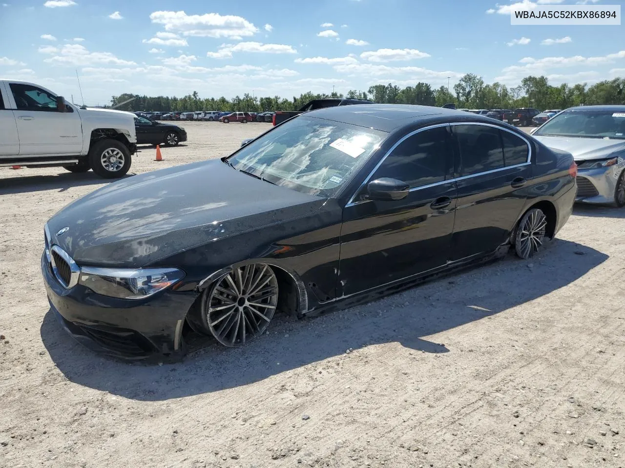 2019 BMW 530 I VIN: WBAJA5C52KBX86894 Lot: 72987674