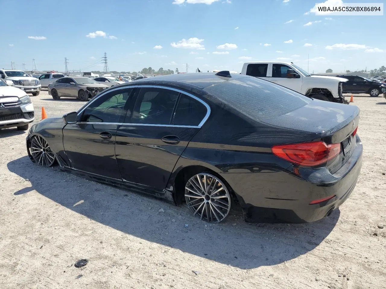 2019 BMW 530 I VIN: WBAJA5C52KBX86894 Lot: 72987674