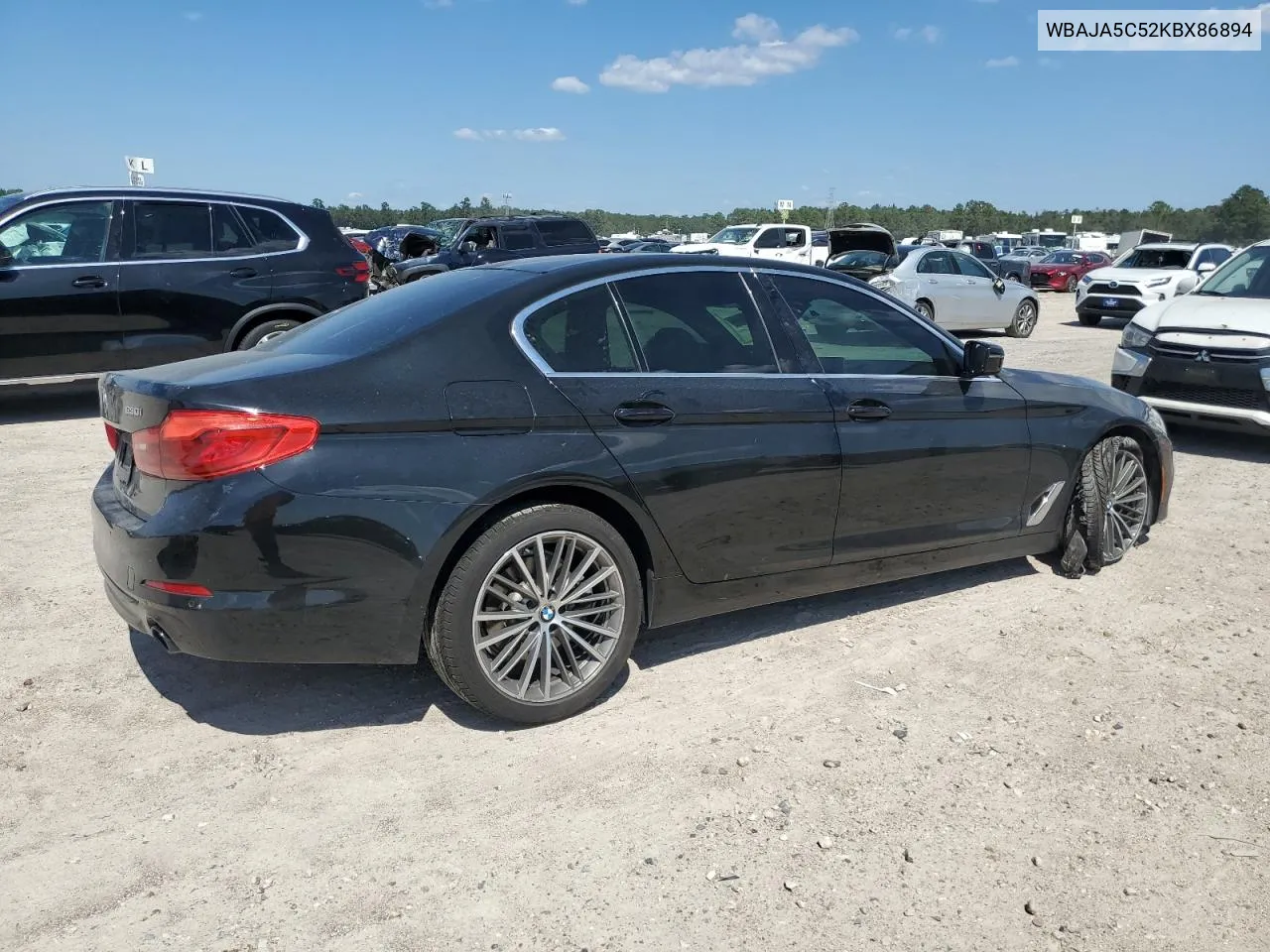 2019 BMW 530 I VIN: WBAJA5C52KBX86894 Lot: 72987674