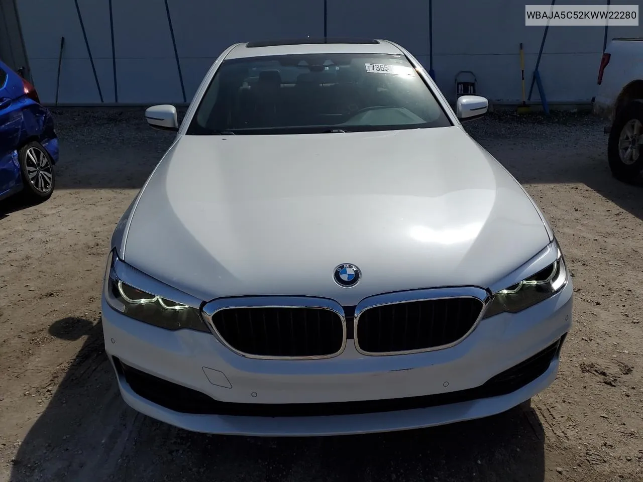 2019 BMW 530 I VIN: WBAJA5C52KWW22280 Lot: 73657324