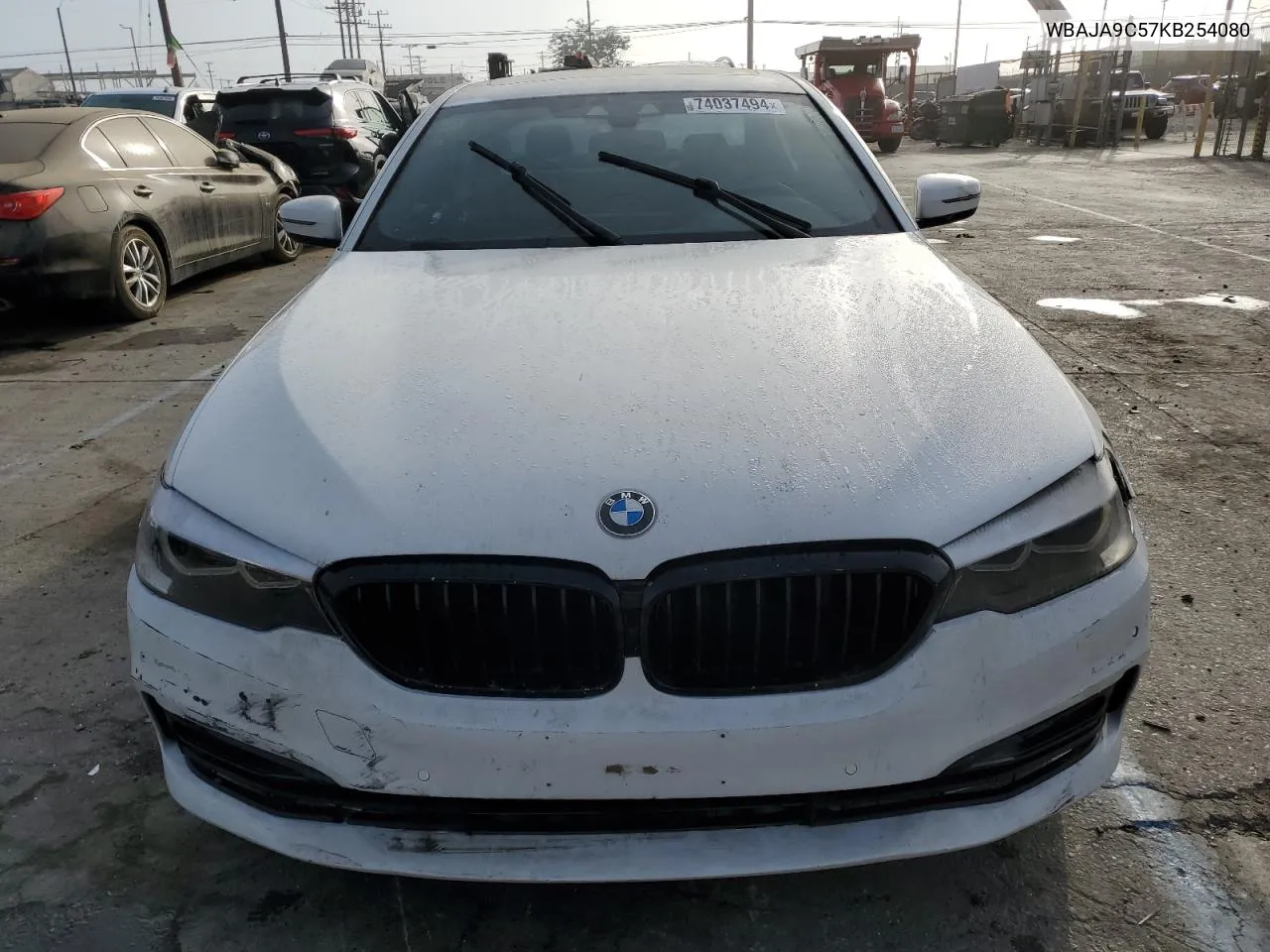 2019 BMW 530E VIN: WBAJA9C57KB254080 Lot: 74037494