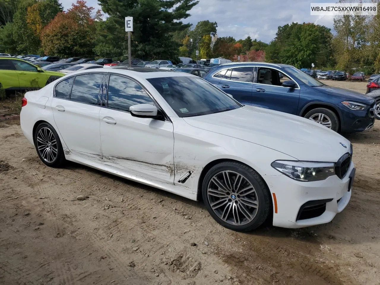 2019 BMW 540 Xi VIN: WBAJE7C5XKWW16498 Lot: 74288464