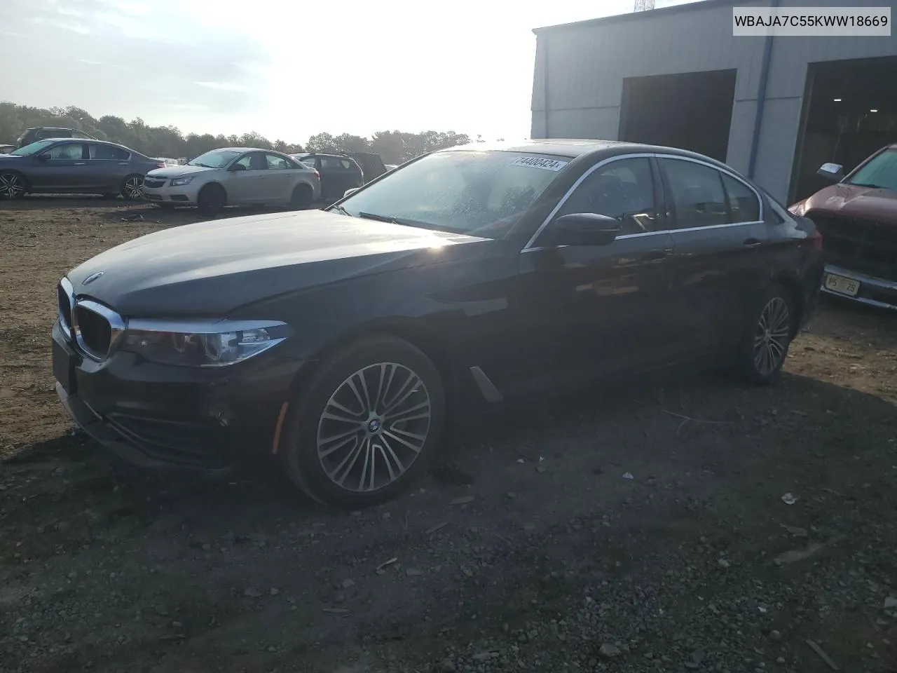 2019 BMW 530 Xi VIN: WBAJA7C55KWW18669 Lot: 74400424