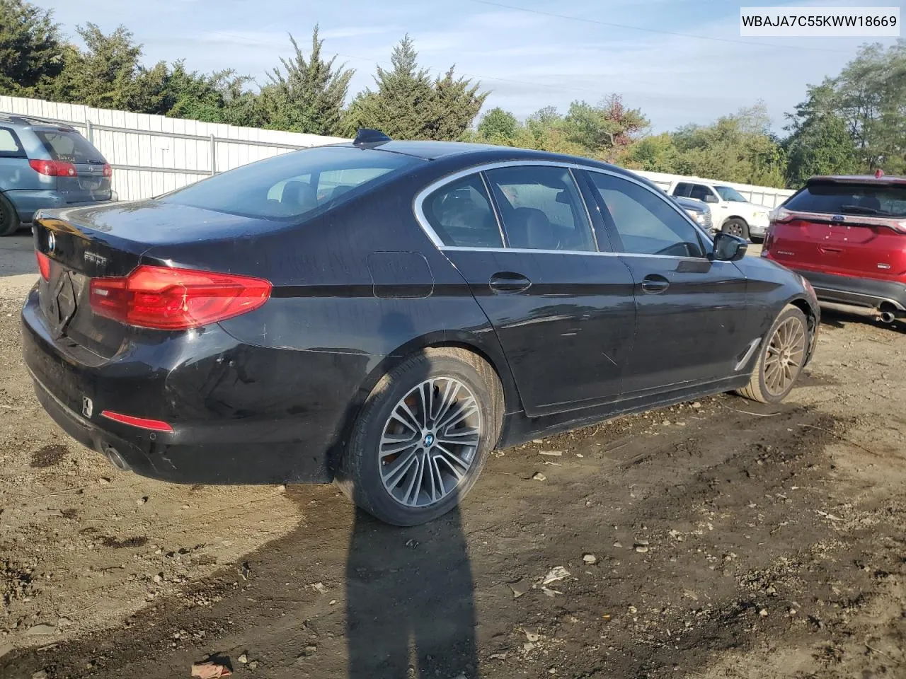 2019 BMW 530 Xi VIN: WBAJA7C55KWW18669 Lot: 74400424