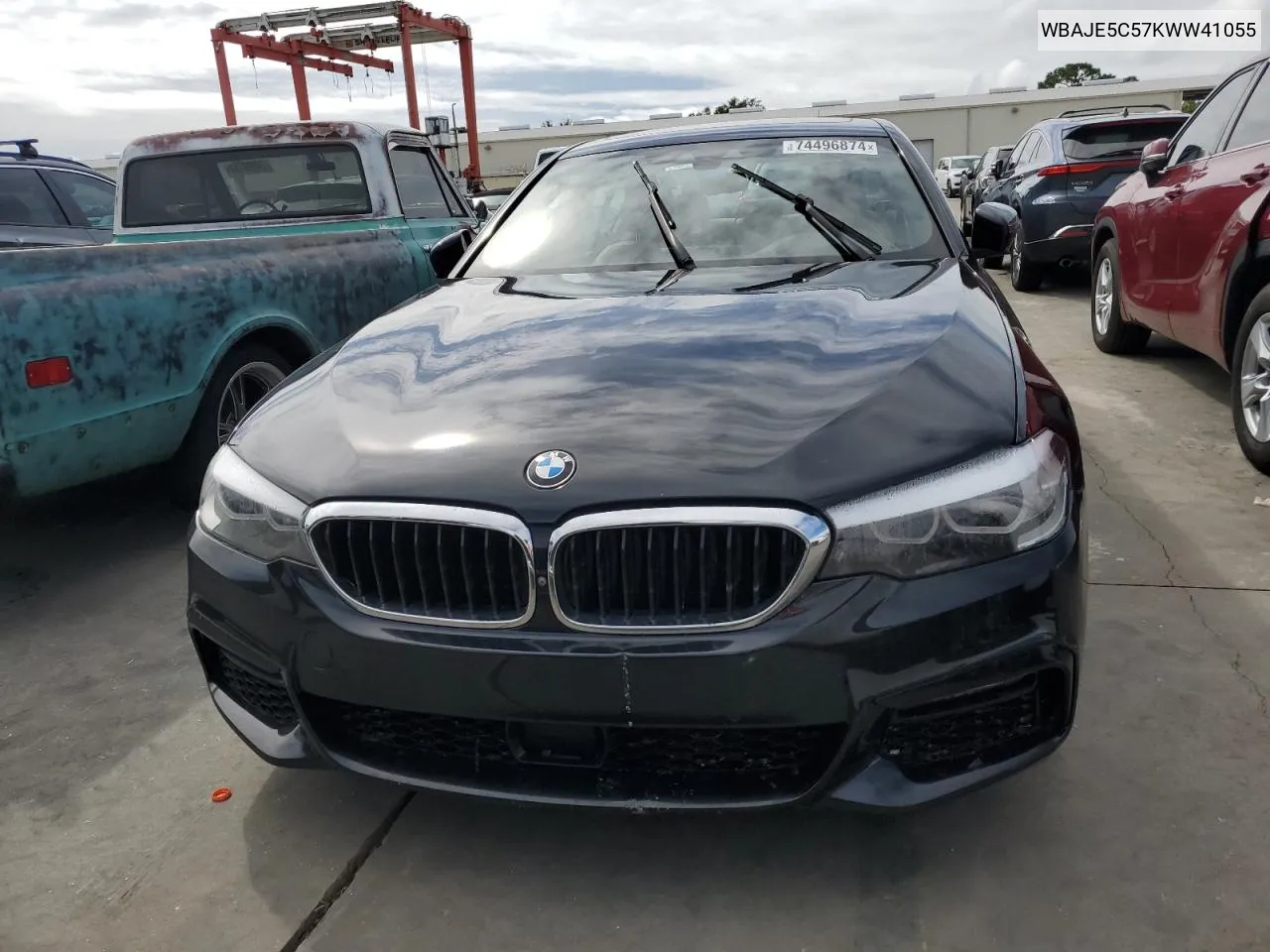 2019 BMW 540 I VIN: WBAJE5C57KWW41055 Lot: 74496874