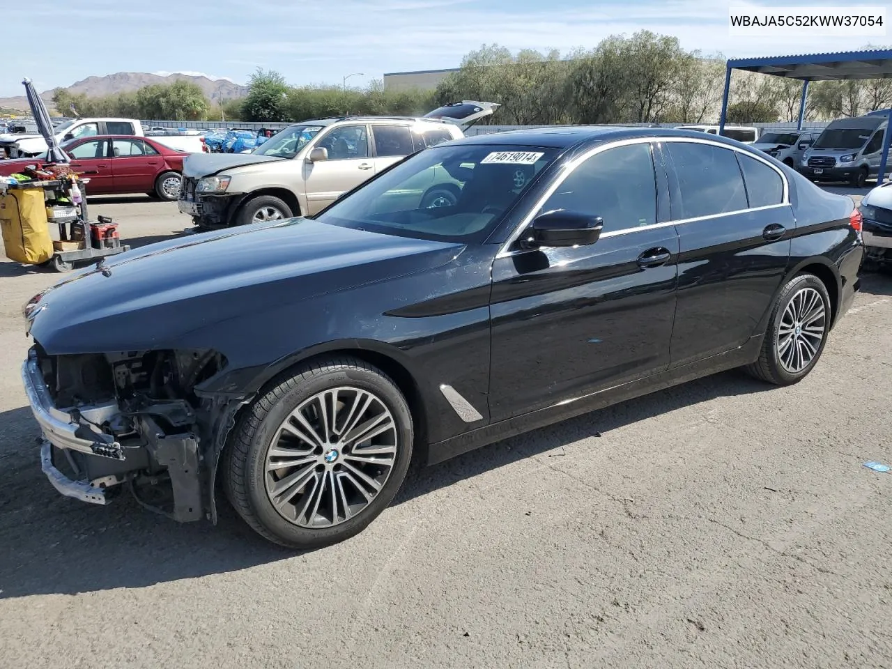 2019 BMW 530 I VIN: WBAJA5C52KWW37054 Lot: 74619014