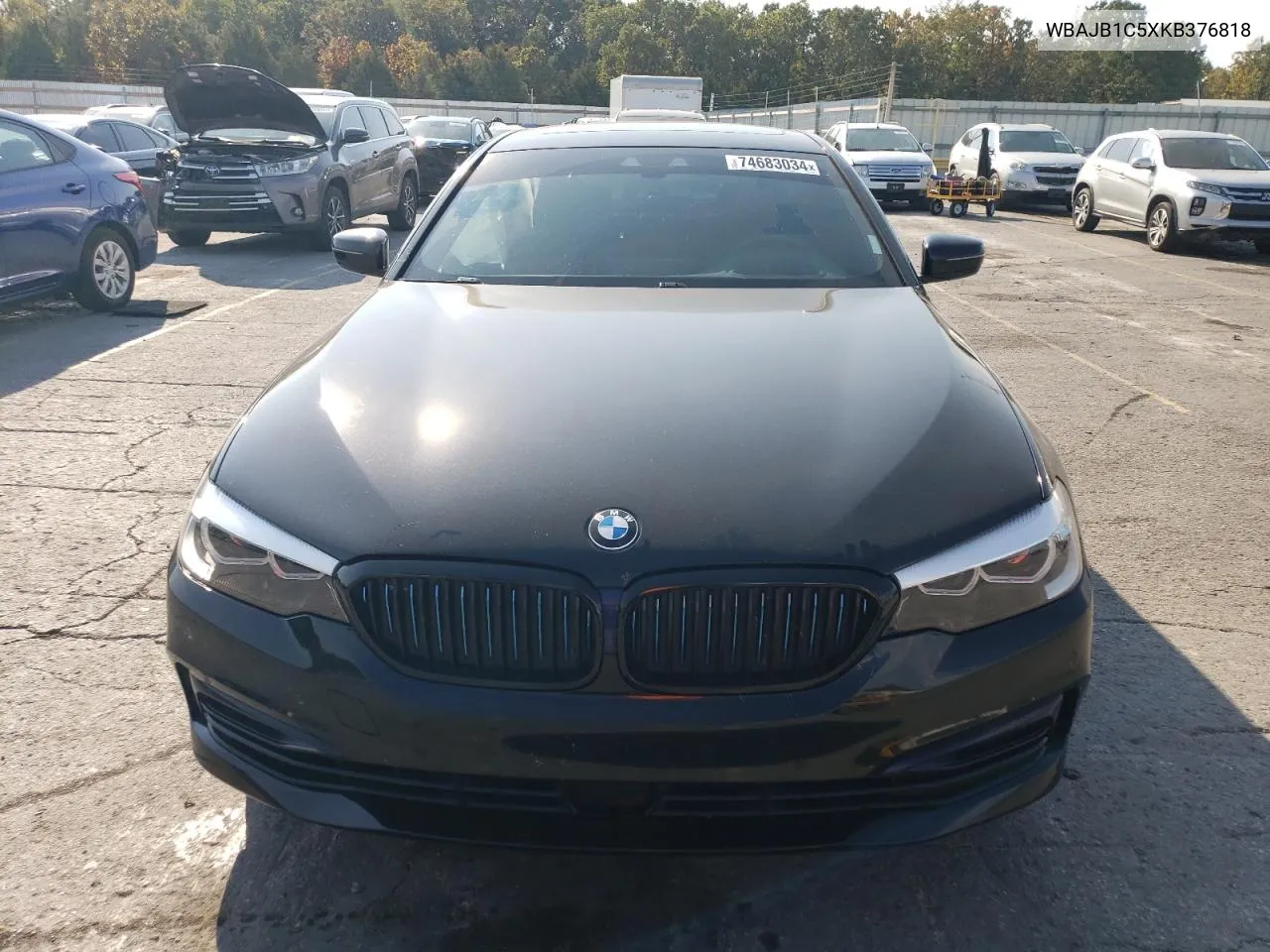 2019 BMW 530Xe VIN: WBAJB1C5XKB376818 Lot: 74683034