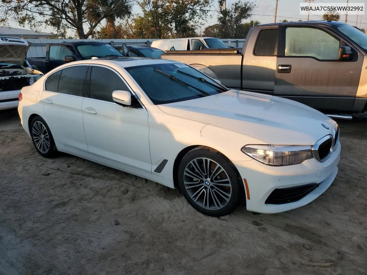 2019 BMW 530 Xi VIN: WBAJA7C55KWW32992 Lot: 75397674