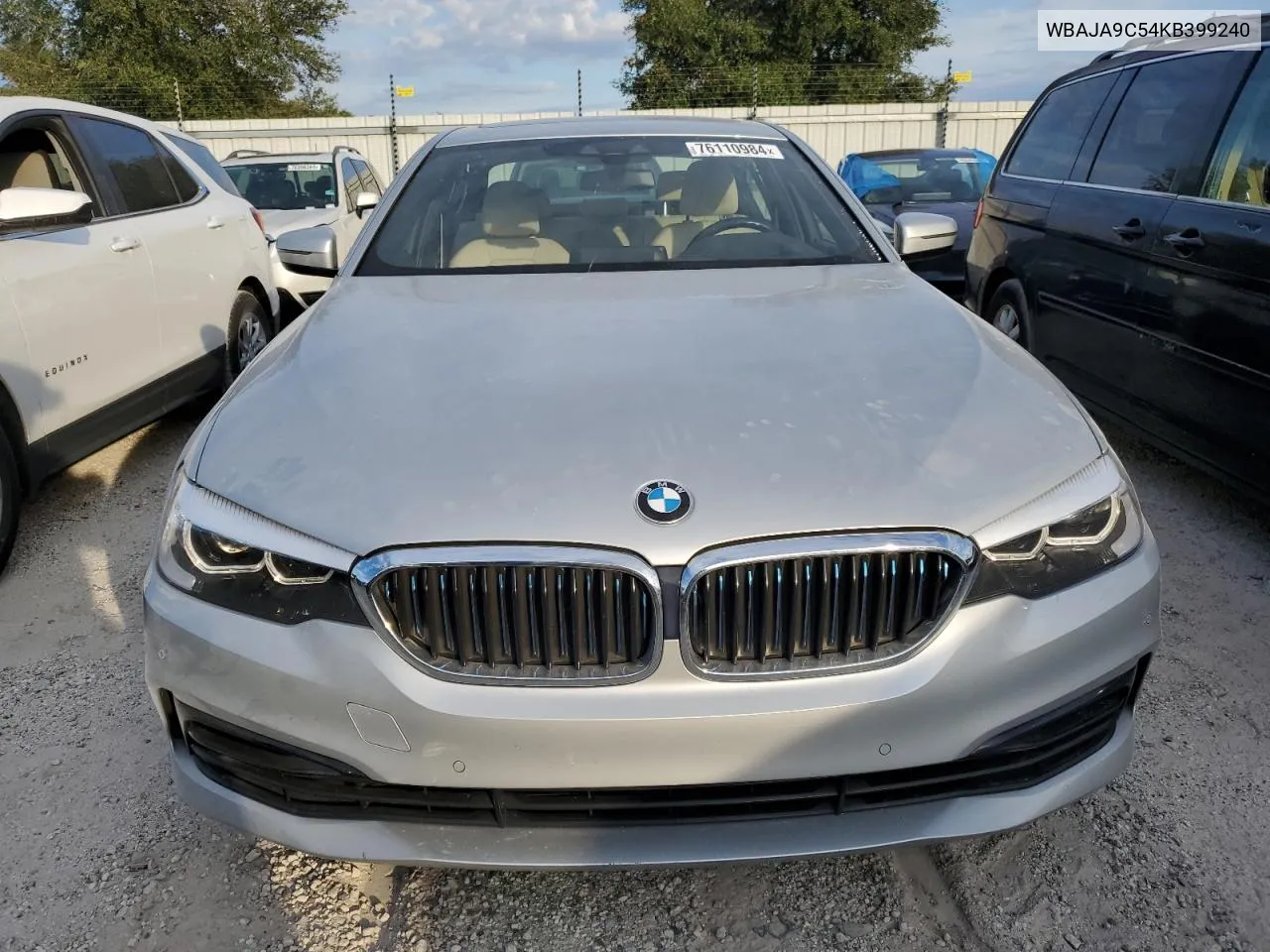 2019 BMW 530E VIN: WBAJA9C54KB399240 Lot: 76110984