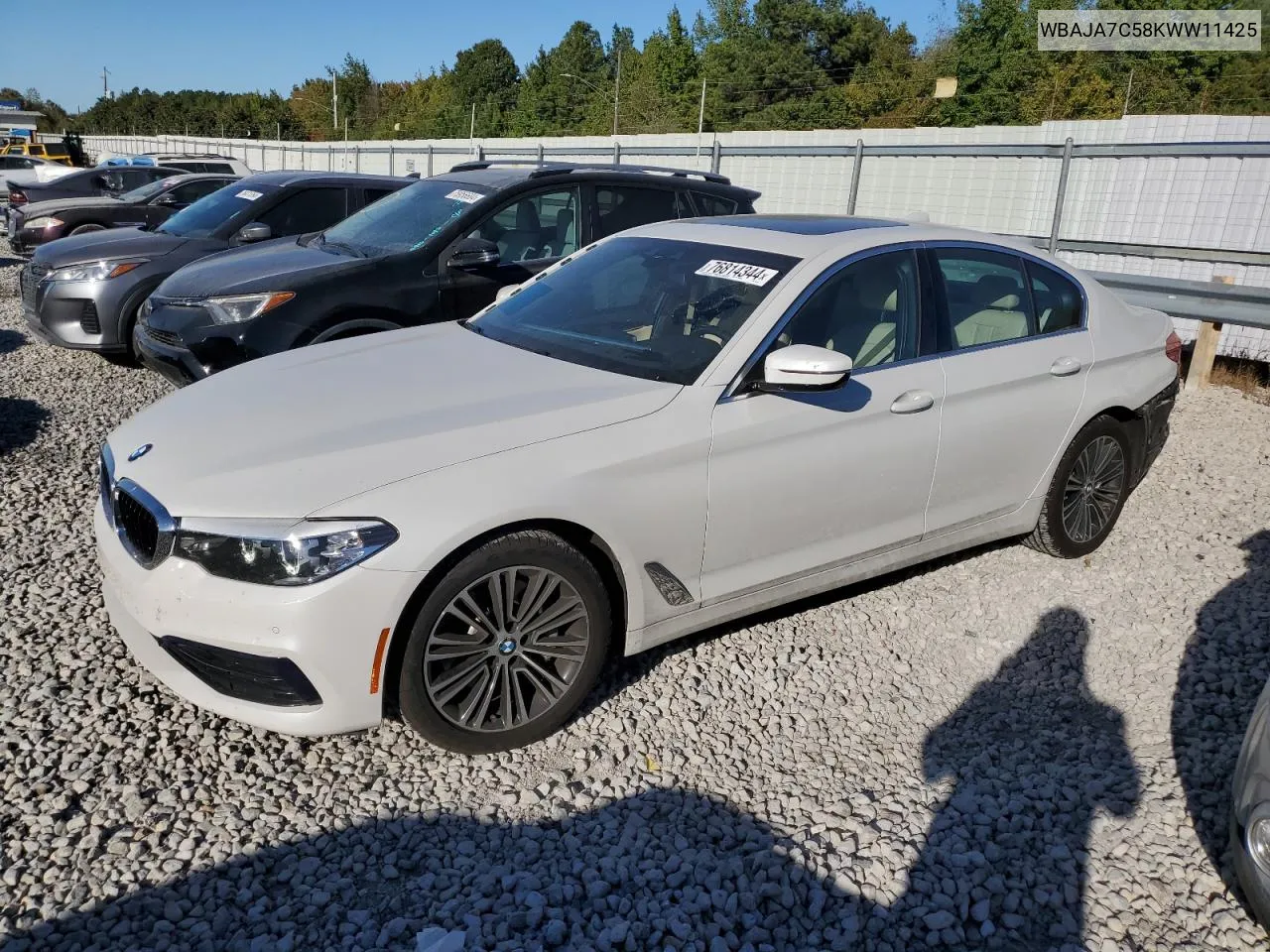 2019 BMW 530 Xi VIN: WBAJA7C58KWW11425 Lot: 76814344