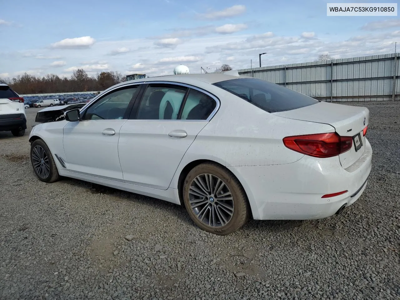 2019 BMW 530 Xi VIN: WBAJA7C53KG910850 Lot: 78582074