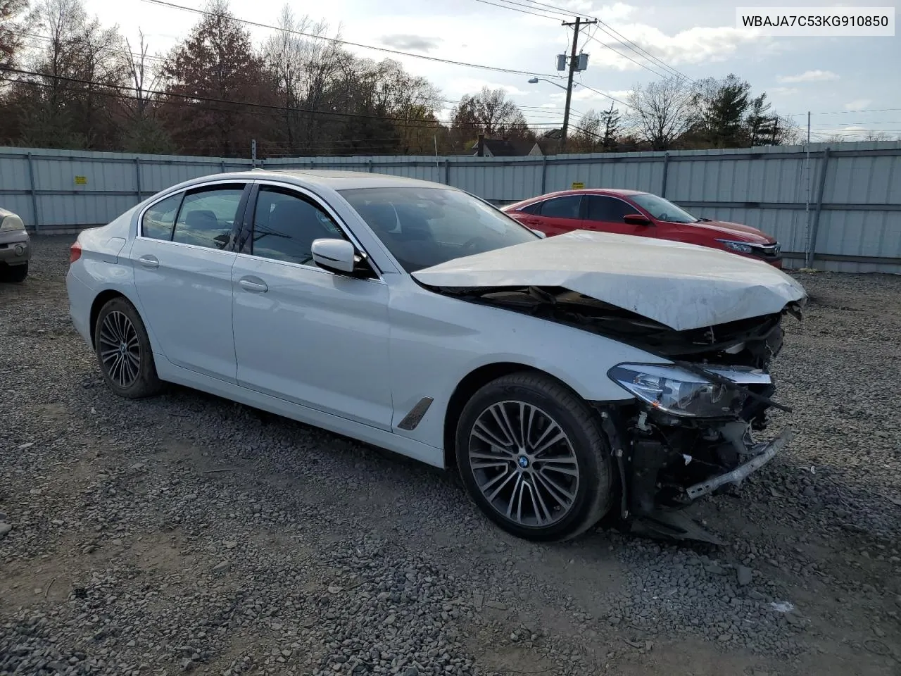 2019 BMW 530 Xi VIN: WBAJA7C53KG910850 Lot: 78582074