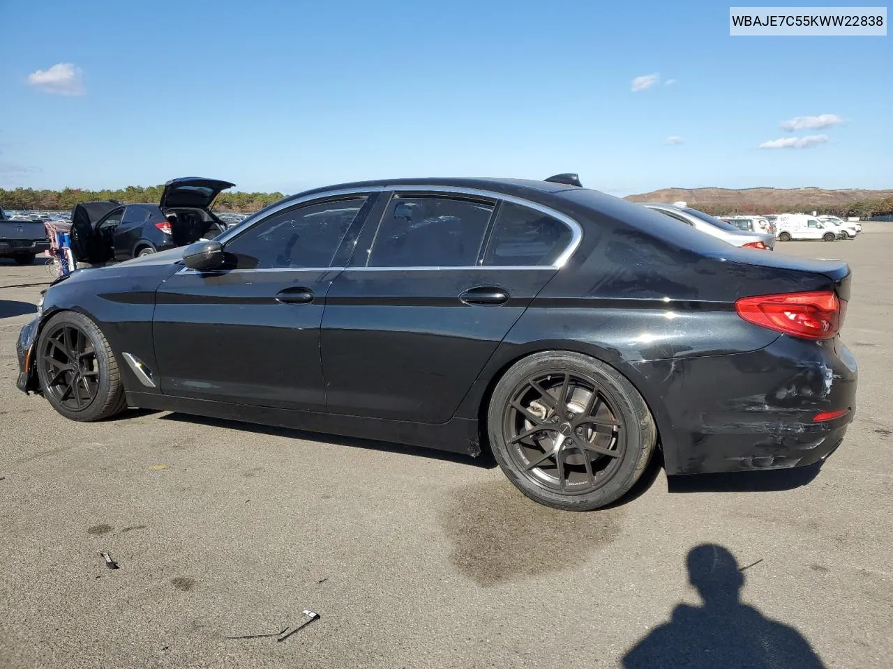 2019 BMW 540 Xi VIN: WBAJE7C55KWW22838 Lot: 78642354