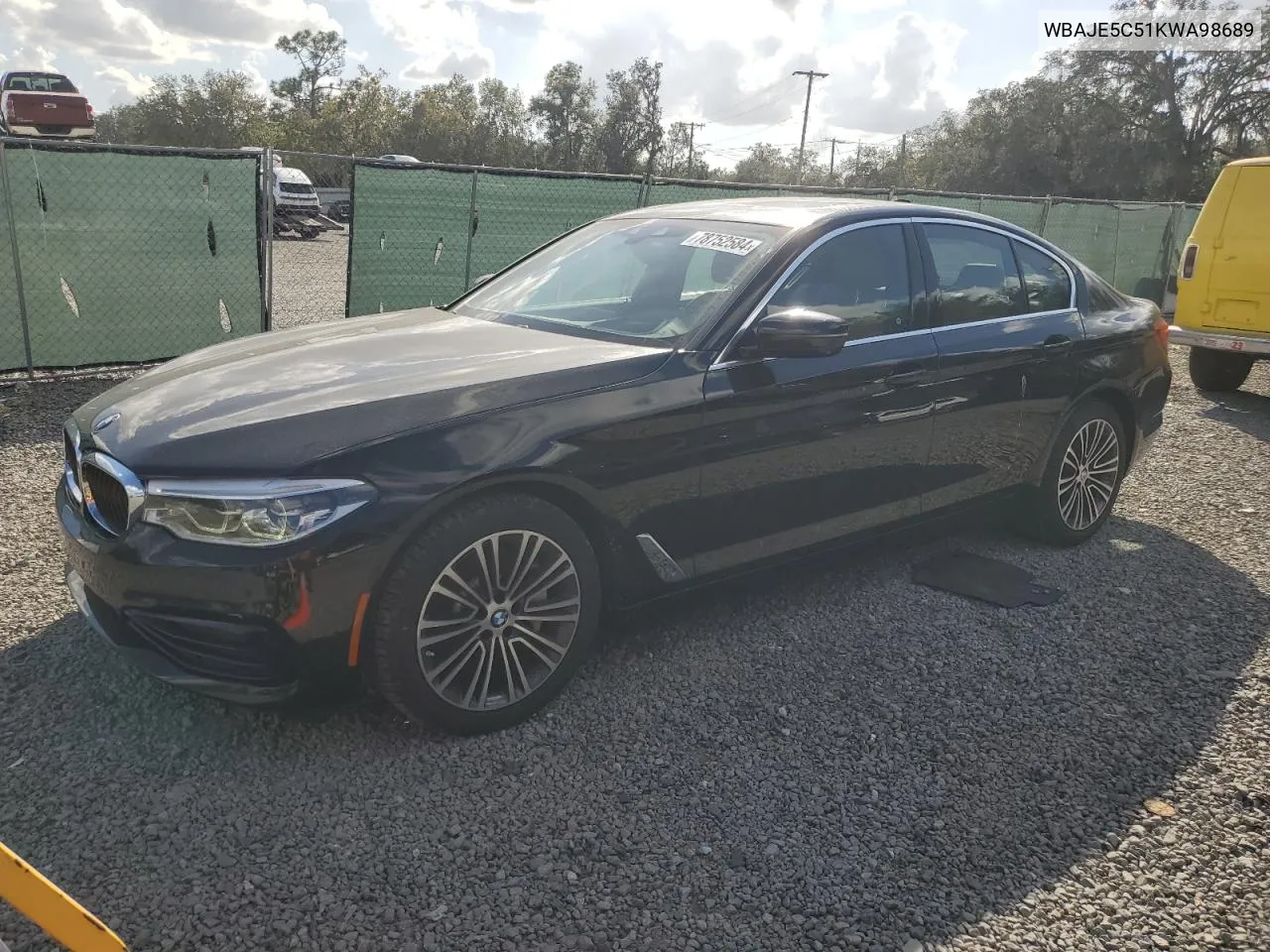 2019 BMW 540 I VIN: WBAJE5C51KWA98689 Lot: 78752584