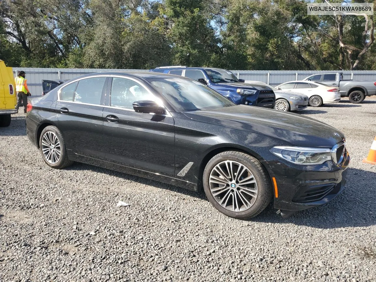 2019 BMW 540 I VIN: WBAJE5C51KWA98689 Lot: 78752584