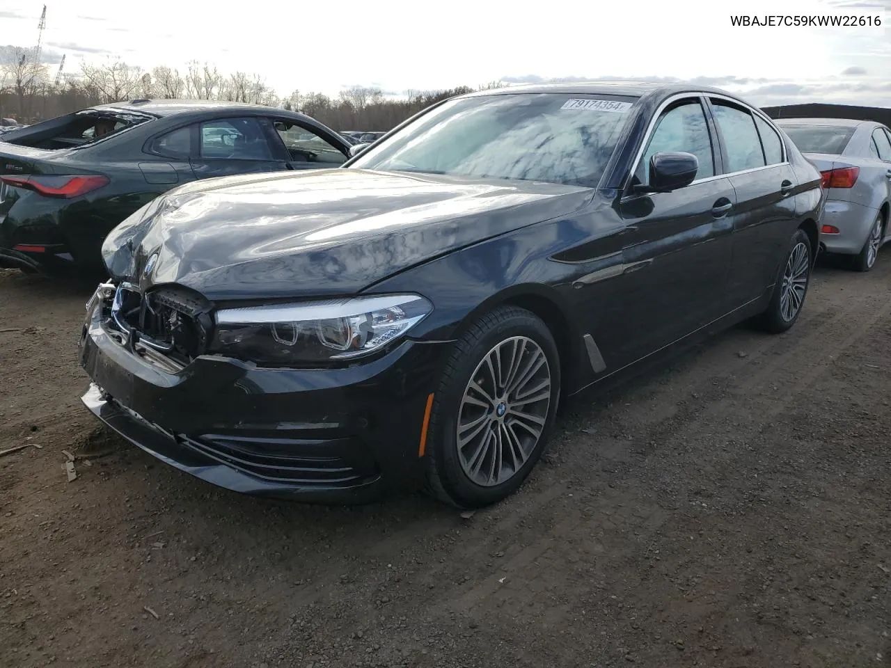 2019 BMW 540 Xi VIN: WBAJE7C59KWW22616 Lot: 79174354