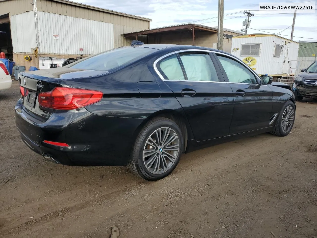 2019 BMW 540 Xi VIN: WBAJE7C59KWW22616 Lot: 79174354