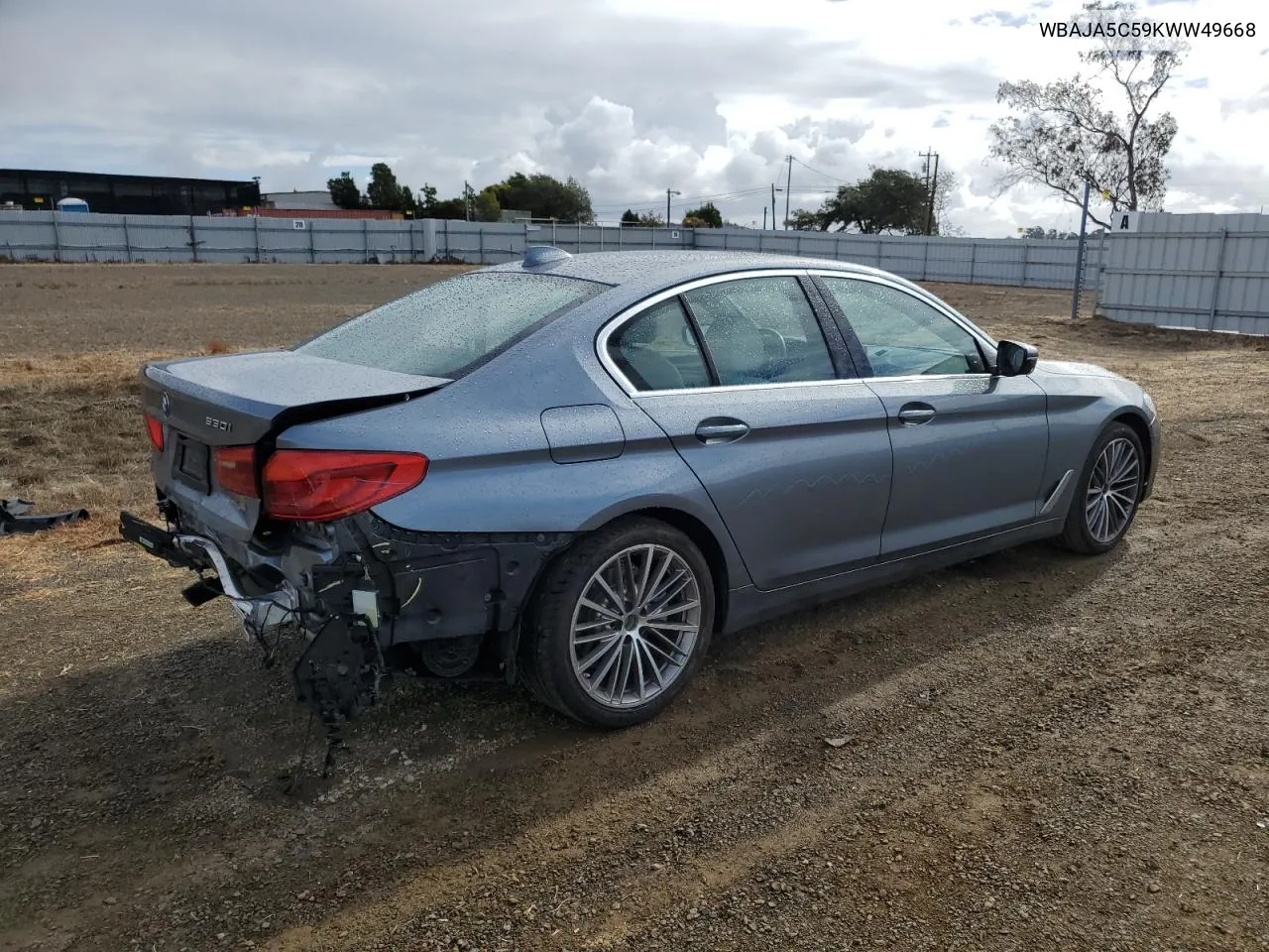 2019 BMW 530 I VIN: WBAJA5C59KWW49668 Lot: 80912094